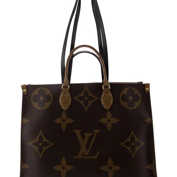 AUTHENTIC LOUIS VUITTON GIANT TOTE (PREOWNED) (Color: Brown Coated Canvas) - Picture 1 of 4